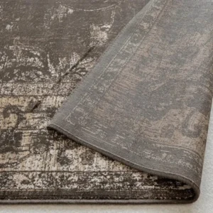 distressed overdyed brown rug texture