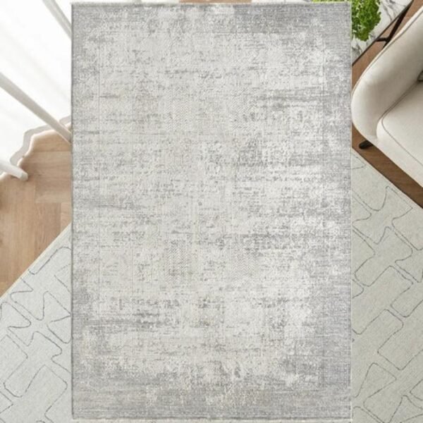 Top view of entire faded rug