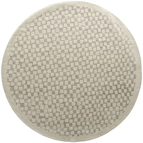 Pattern of Small Squares Modern Round Rugs image 3