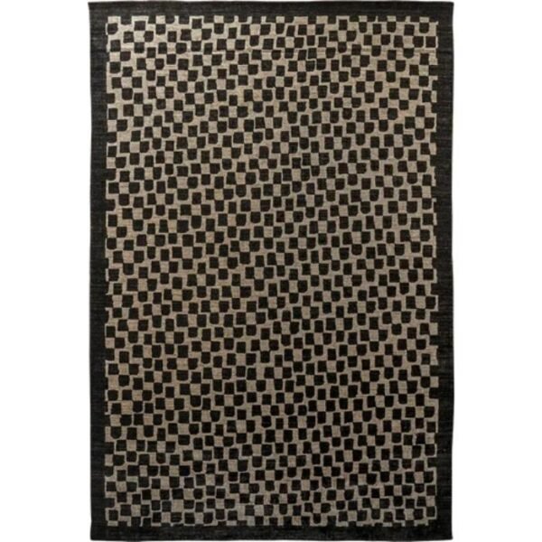 Pattern of Small Squares Modern Rug with grid layout