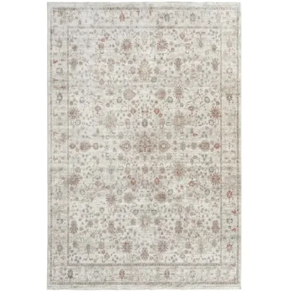 Persian-style rug with center medallion focus