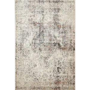 Premium Distressed Grey Beige Abstract Rug UAE