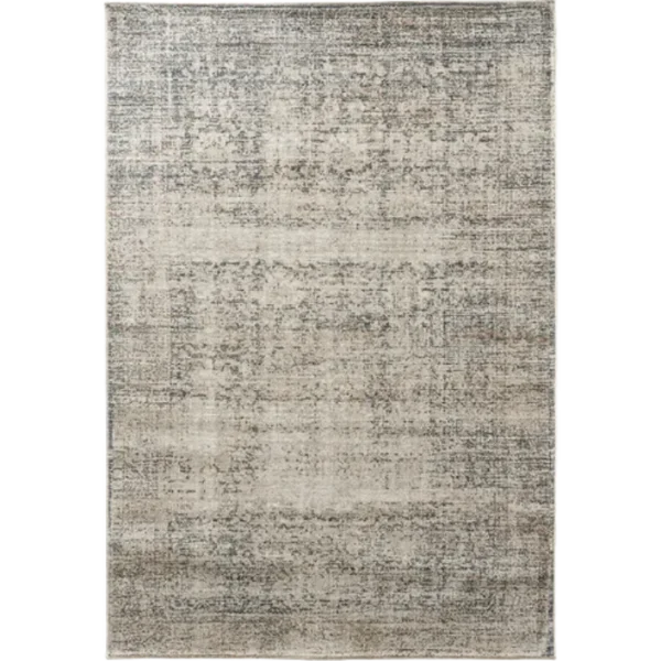 Decorative Faded Traditional Pattern In Cream & Grey Base Rug