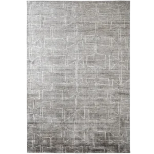 Premium Grey Pattern Blue Wool Rug for Home