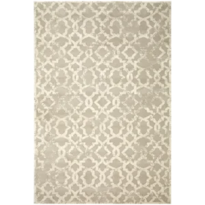 Premium Trellis Pattern Beige Ivory Rug Design