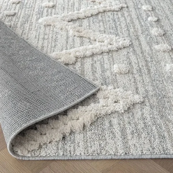 Raised Diamond Dot Patterned Runner Rug image 1