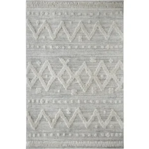 Raised Diamond and Dot Patterned Runner Rugs image 2