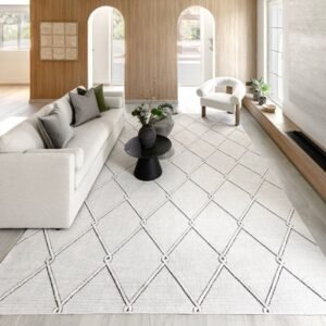 Raised Lattice Design Rug