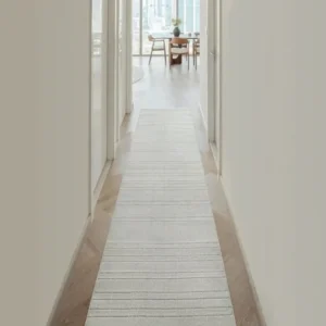 Rectangular Grid Patterned Runner Rugs