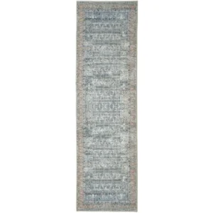 Repeating Medallion Faded Runner Rugs image 2
