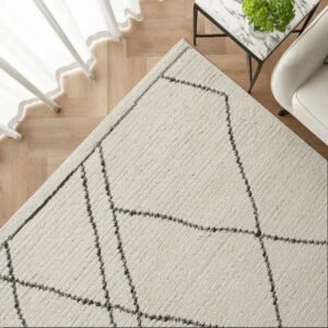 Rug placed in contemporary living room