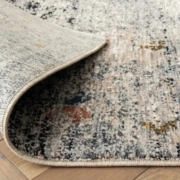 Rustic distressed grey rug texture