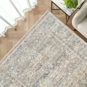 Classic rustic beige rug