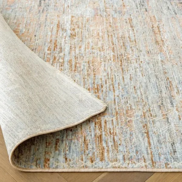 Rustic Texture Abstract Runner Rug - Image 3