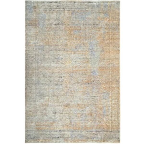 Textured abstract rug with rustic finish