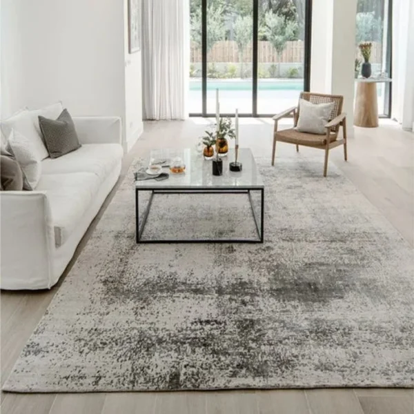 Close-up of textured rustic grey design