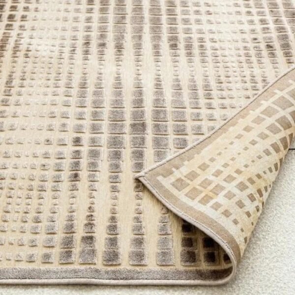Beige and ivory rug with soft design