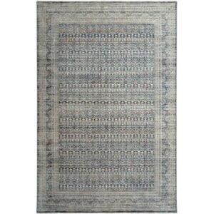 Worn effect traditional area rug