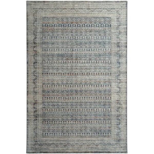 Worn effect traditional area rug