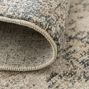 Soft Faded Traditional Pattern In Cream & Grey Base Rug