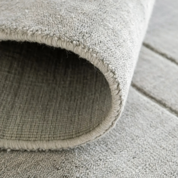 Grey line rug for bedroom