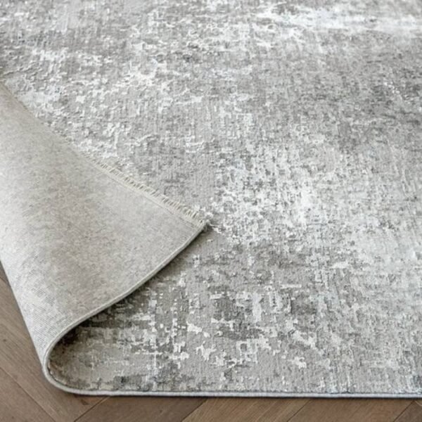 Blurred grey abstract rug design