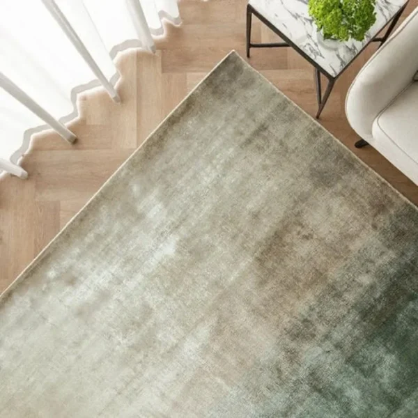 Ombré rug with subtle tonal layers