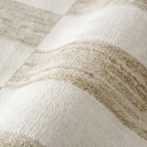 Textured square pattern area rug