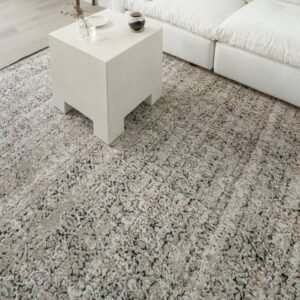 Classic patterned rug with vintage effect