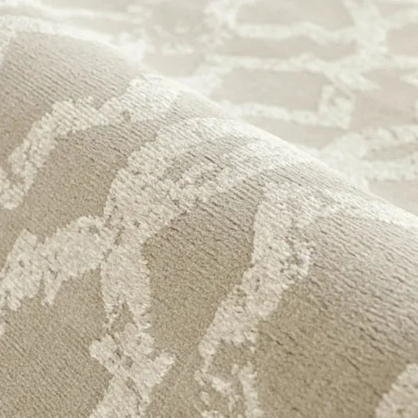 Soft Trellis Pattern Beige Ivory Rug For Rooms