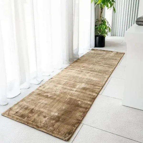 Solid Gold Area Runner Rugs