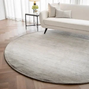 Solid Shaded Ombré Designed Round Rugs