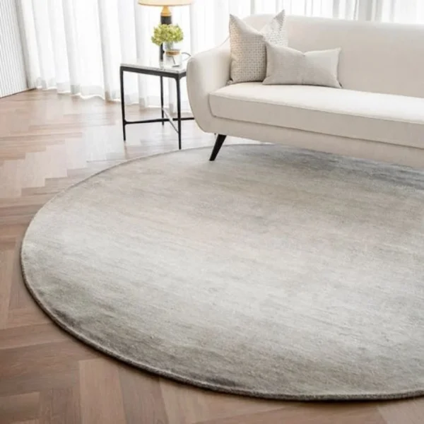 Solid Shaded Ombré Designed Round Rugs