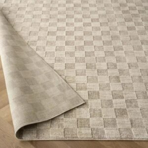 Square Checkerboard Pattern Runner Rugs image 2