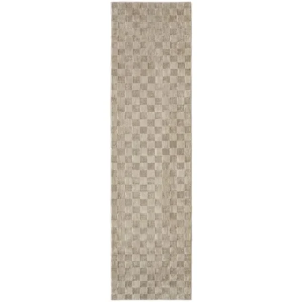 Square Checkerboard Pattern Runner Rugs image 3
