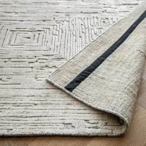 Square Rectangular Textured Rug