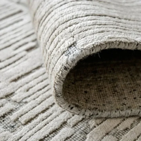 Square and Rectangular Textured Round Rugs - Image 2