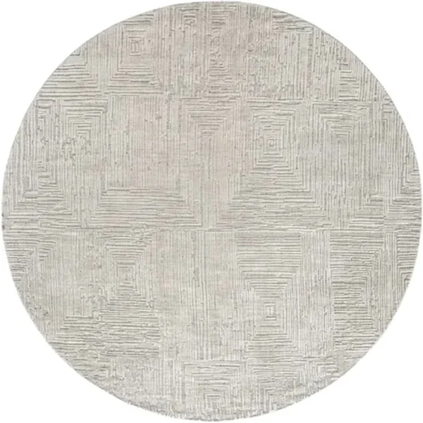 Square and Rectangular Textured Round Rugs image 3