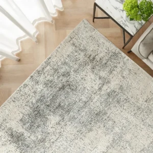 Textured Faded Abstract Rug