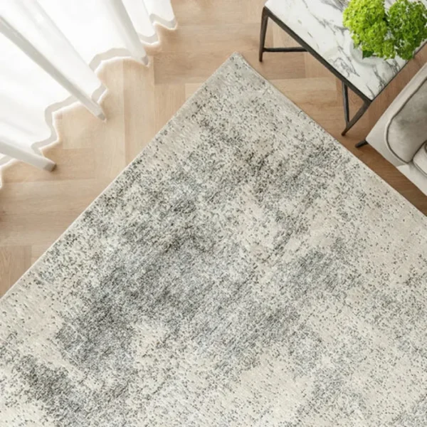 Textured Faded Abstract Rug