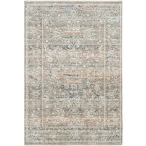 Beige rug with rustic finish