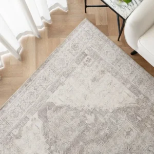 Textured Central Diamond Rug