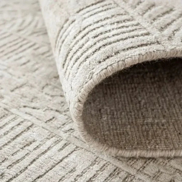 Textured Pottery-style Patterned Round Rugs image 2
