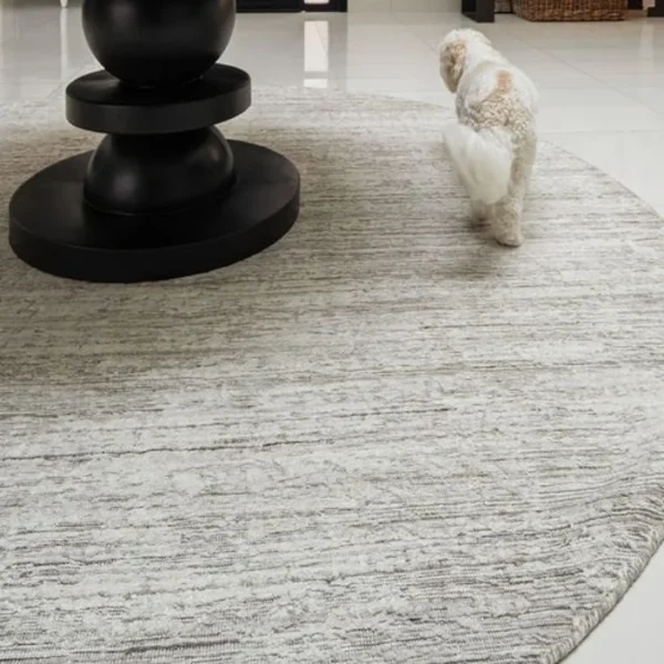 Textured Pottery-style Patterned Round Rugs image 4