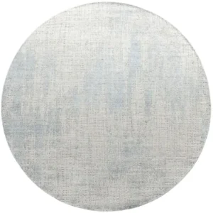 Textured Rectangle Patterned Round Rugs - Image 3