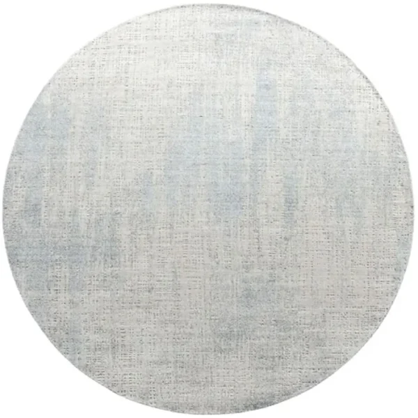 Textured Rectangle Patterned Round Rugs - Image 3
