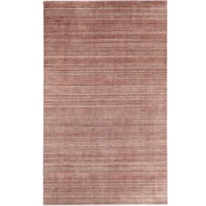 Rug with finely spaced textured stripes