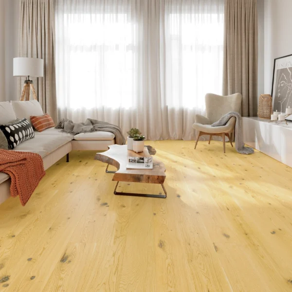 Close-Up Rustic Oak Floor Grain
