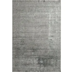 Overhead view of abstract grey rug