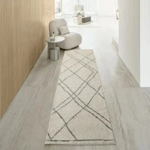 TraditaNarrow Line Designed Beige Runner Rugsional Medallion Beige Runner Rugs image 3